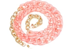 AOOLIA Acrylic Glasses Chain for Women Men Reading Eyeglass Strap Sunglasses Holder Mask Lanyard Chain for Adults