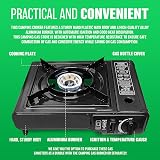 BARGAINS-GALORE Portable Gas Cooker Camp Stove with 8 Butane Canisters view 6