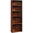 Sauder Beginnings 3-Shelf Bookcase, Bookshelf with Adjustable Storage Shelves, in Brook Cherry