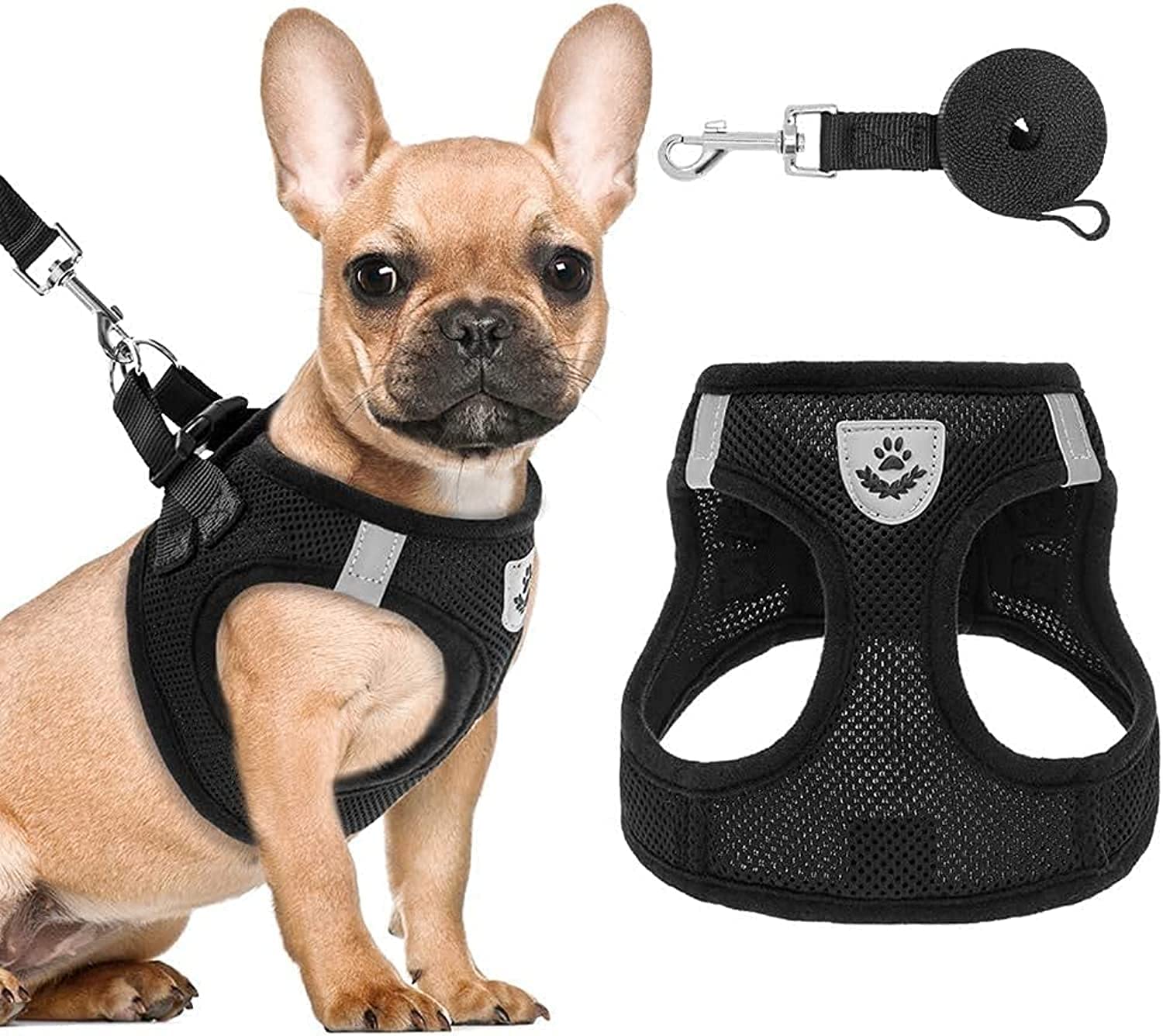 PAWCHIE Puppy Harness and Leash Set - Soft Mesh Dog Vest Harness, Reflective & Adjustable for Small to Medium Dogs, Cats and Puppies — image 1