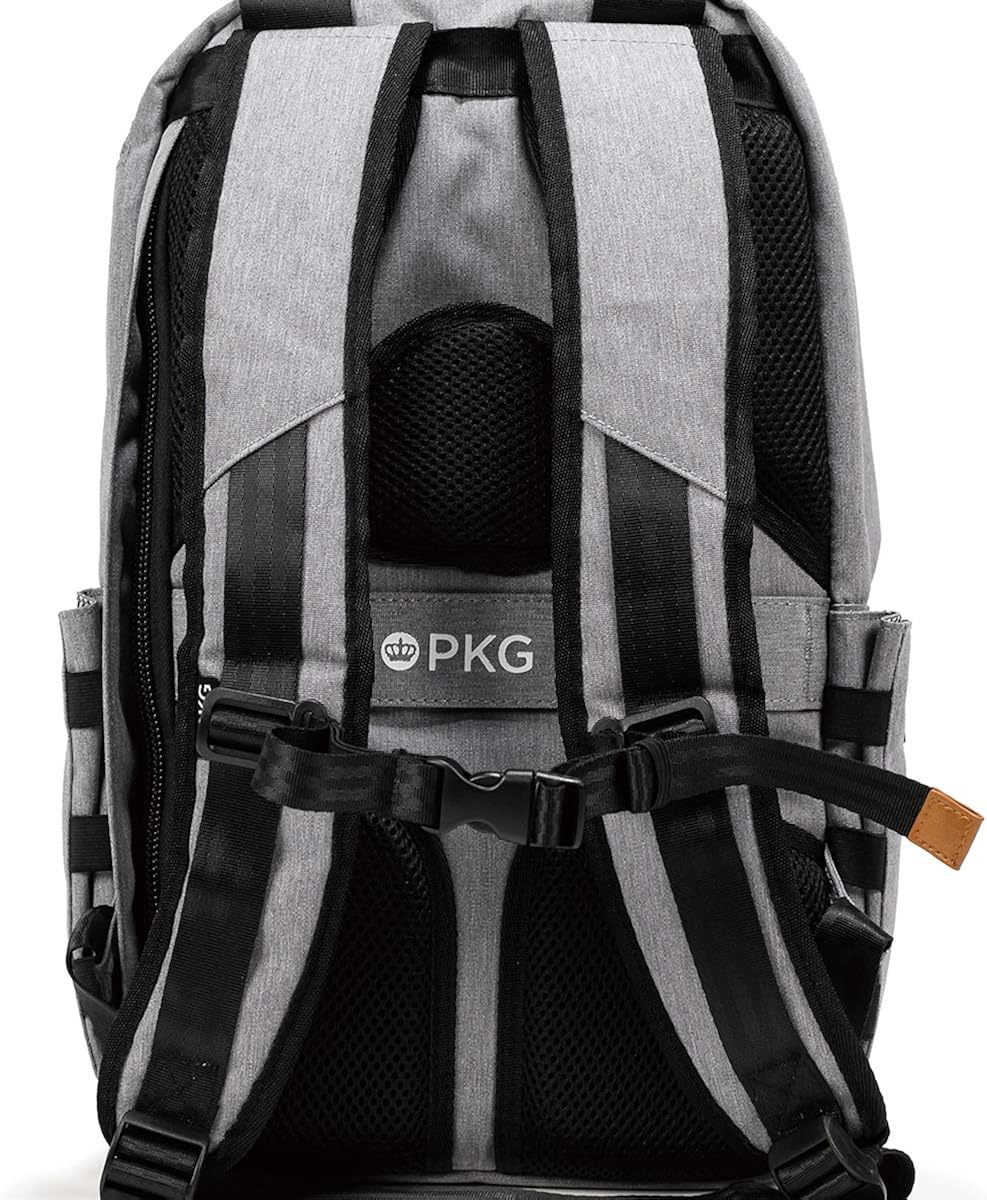 Amazon ピーケージー Pkg ミニ バックパック リュック トート メンズ ビジネス ノートpc 軽量 三層防水ポリエステル 時代に流されないミニマルデザインの多機能バッグ Li 0011 ライトグレー Light Grey タウンリュック ビジネス リュック