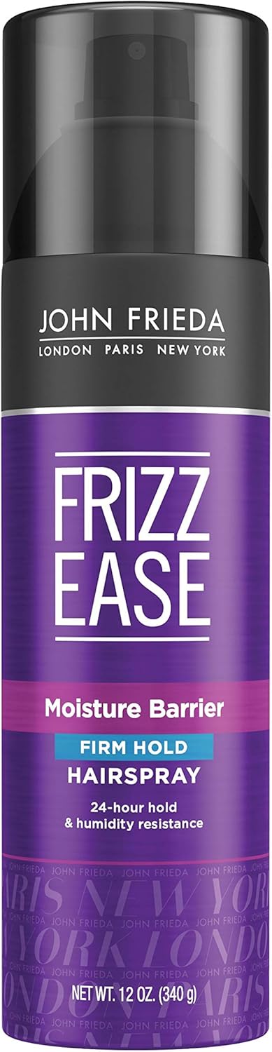 John Frieda Frizz Ease Firm Hold Hairspray, 12 Ounce Humidity Resistant Spray, for 24-hour Hold, featuring our unique Moisture Barrier : Hair Sprays : Beauty