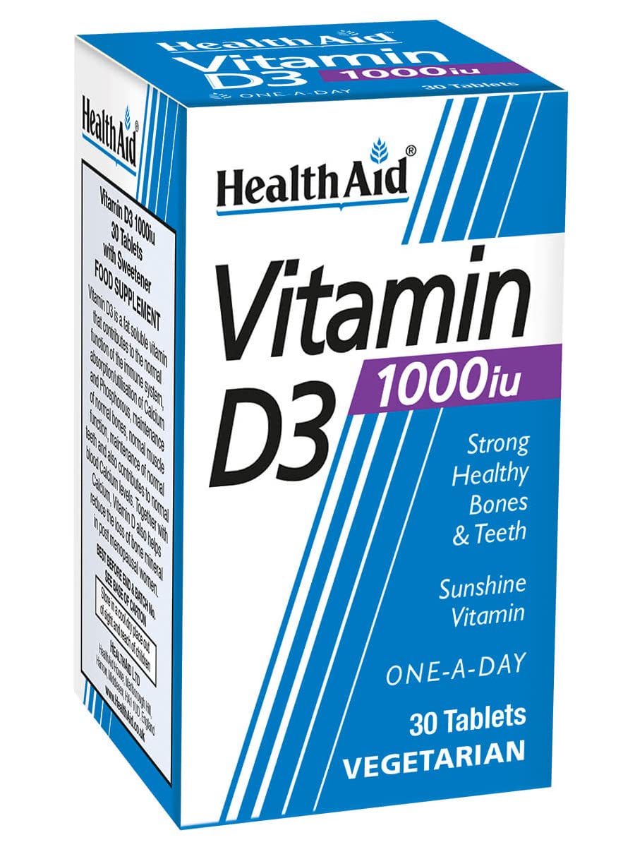 HealthAid Vitamin D 1000iu - 30 Tablets