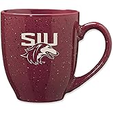 Rico Industries NCAA 16 oz Team Color Laser Engraved Speckled Ceramic Coffee Mug (S Schools)