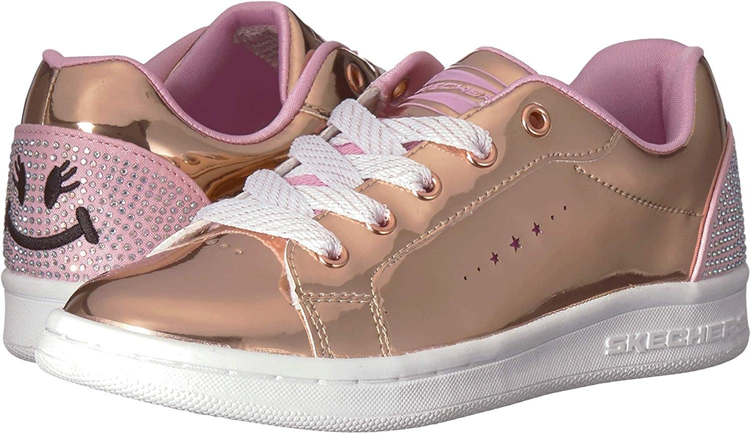 skechers rose gold shoes