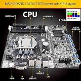 Lodokdre B75 12 GPU Mining Motherboard CPU LGA1155 DDR3 SATA3.0 BTC ETH view 2
