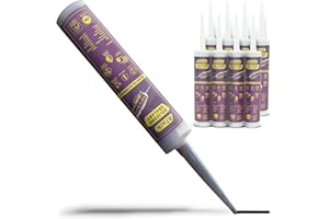 ATack Black Silicone Sealant Caulk 10.1oz (8-Pack) 100% Waterproof for Indoor/Outdoor, Kitchen, Bath | Automotive, High Temp Marine, RV Sealant