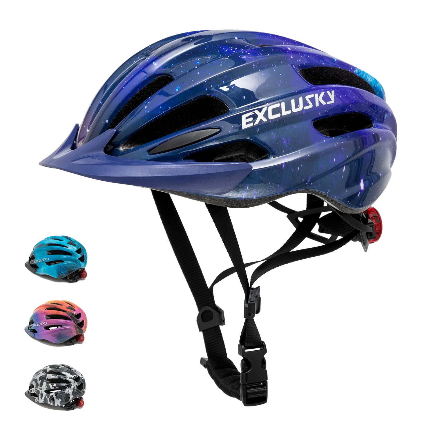 Photo 1 of Kids Helmet Exclusky Bike Helmet for Kids Child Boys Girls Bicycle Helmet Age 5-13 Adjustable Cycle Helmet 50-57cm