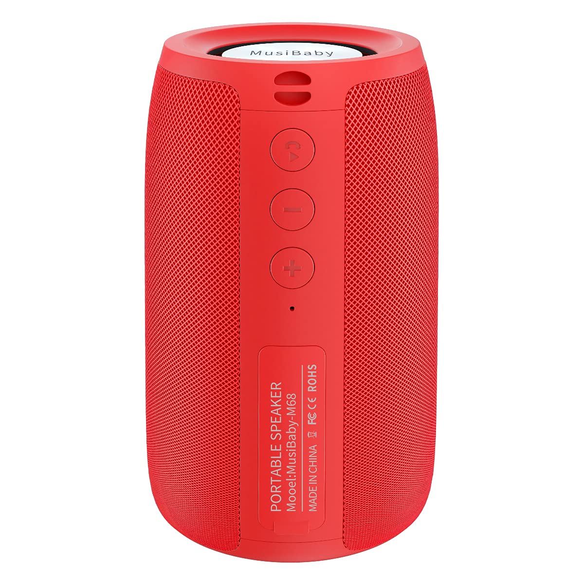 Photo 1 of Bluetooth Speaker,MusiBaby Wireless,Outdoor, Waterproof,Portable Speaker,Dual Pairing, Bluetooth 5.0,Loud Stereo,Booming Bass,24H Playtime for Home&Party,Gifts(Pure Red)