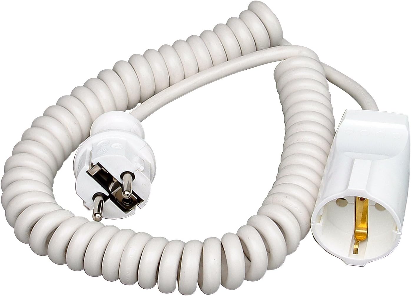 Kopp 140201091, spiral extension stretchable, 2.5 m, white