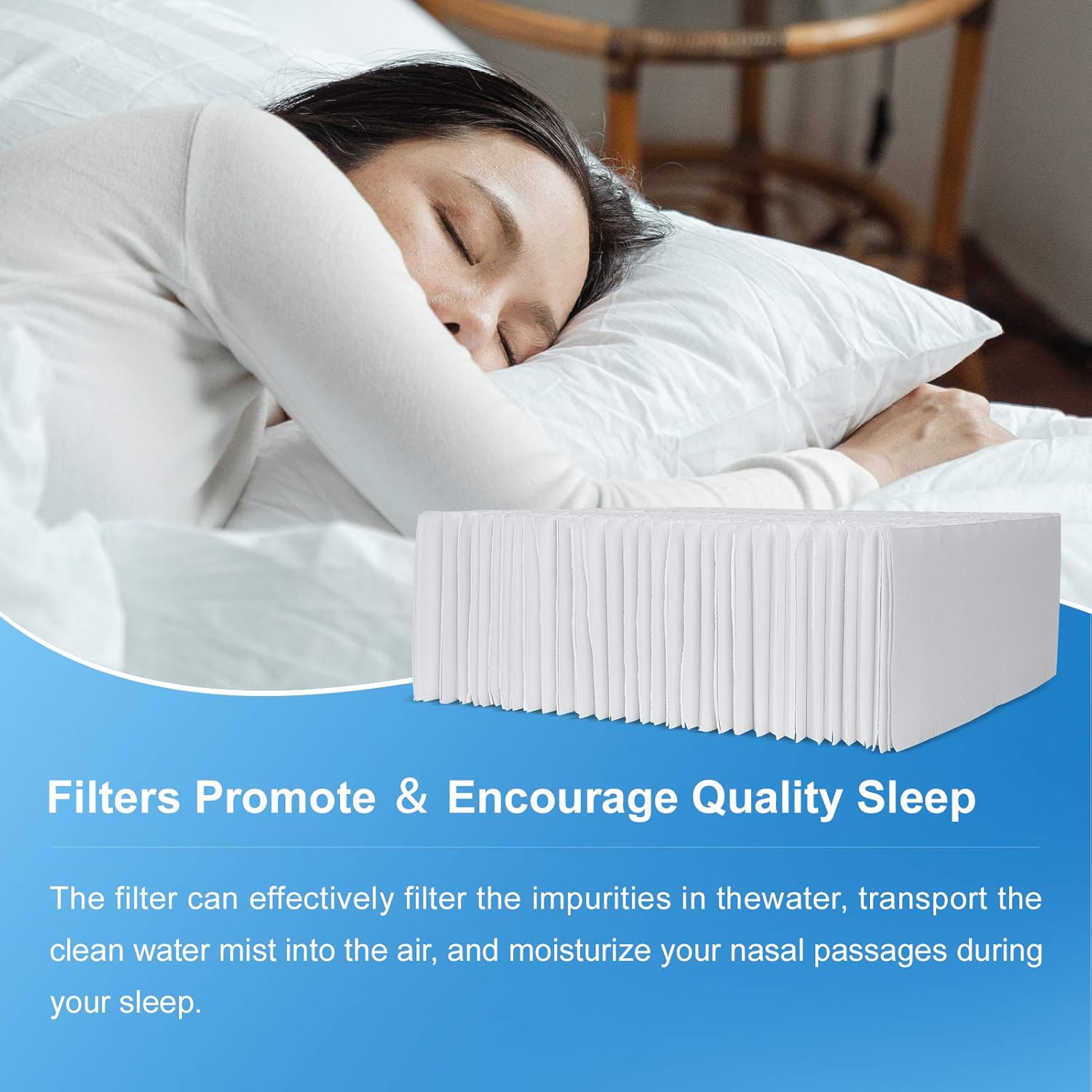 MYTWO Humidifier Wick Filter, Replacement for Essick Air 1043 Filter - Compatible with Models EP9 500 700 800, EP9R 500, Spacesaver 800 8000 Series Humidifiers -