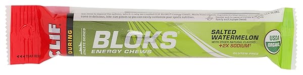 CLIF BLOKS ENERGY CHEWS, SALTED WATERMELON, 2.12 OZ