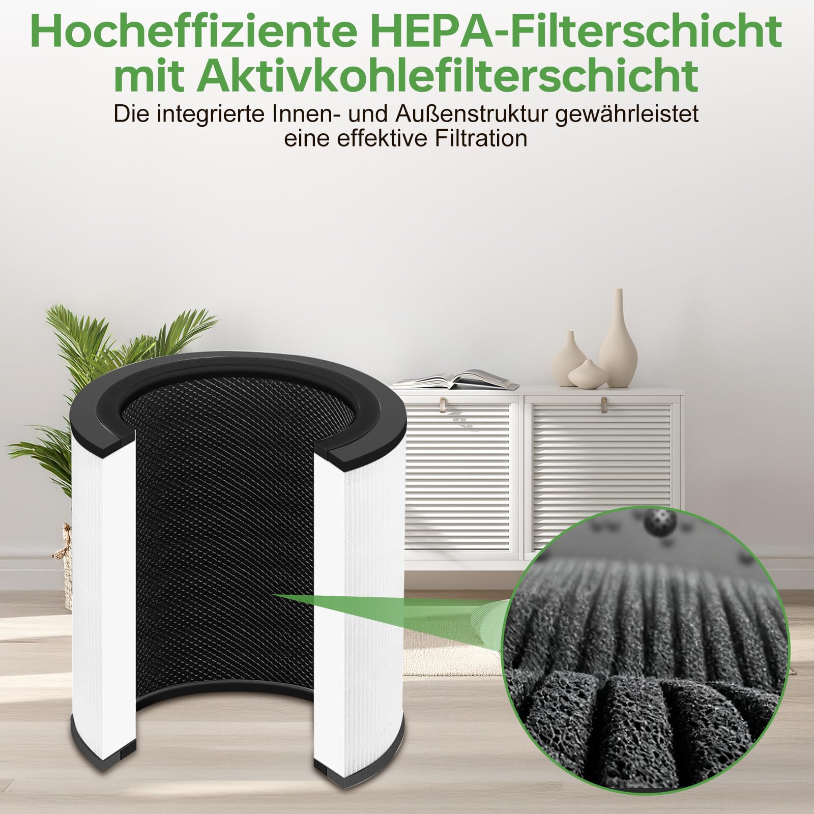FY0293/30 Ersatzfilter für Philips Serie 800 Luftreiniger, 2 Stück 5