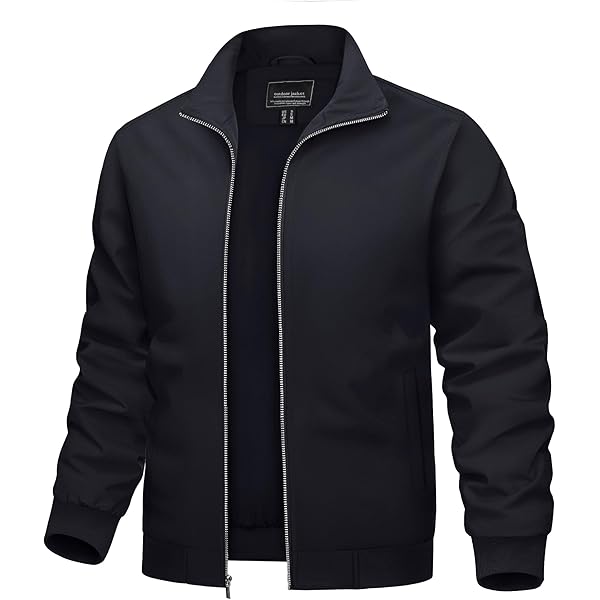 ⭐︎11/3迄SALE⭐︎MEN’S POCKETABLE WIND BLOUSON TACVASEN Black Track Jacket For Men Zipper Bomber Men's Jackets