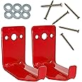 Fire Extinguisher Mount, Wall Hook, Fire Extinguisher Bracket up to 40 lbs Extinguishers, Suitable for Big and Small Fire (2 Brackets)