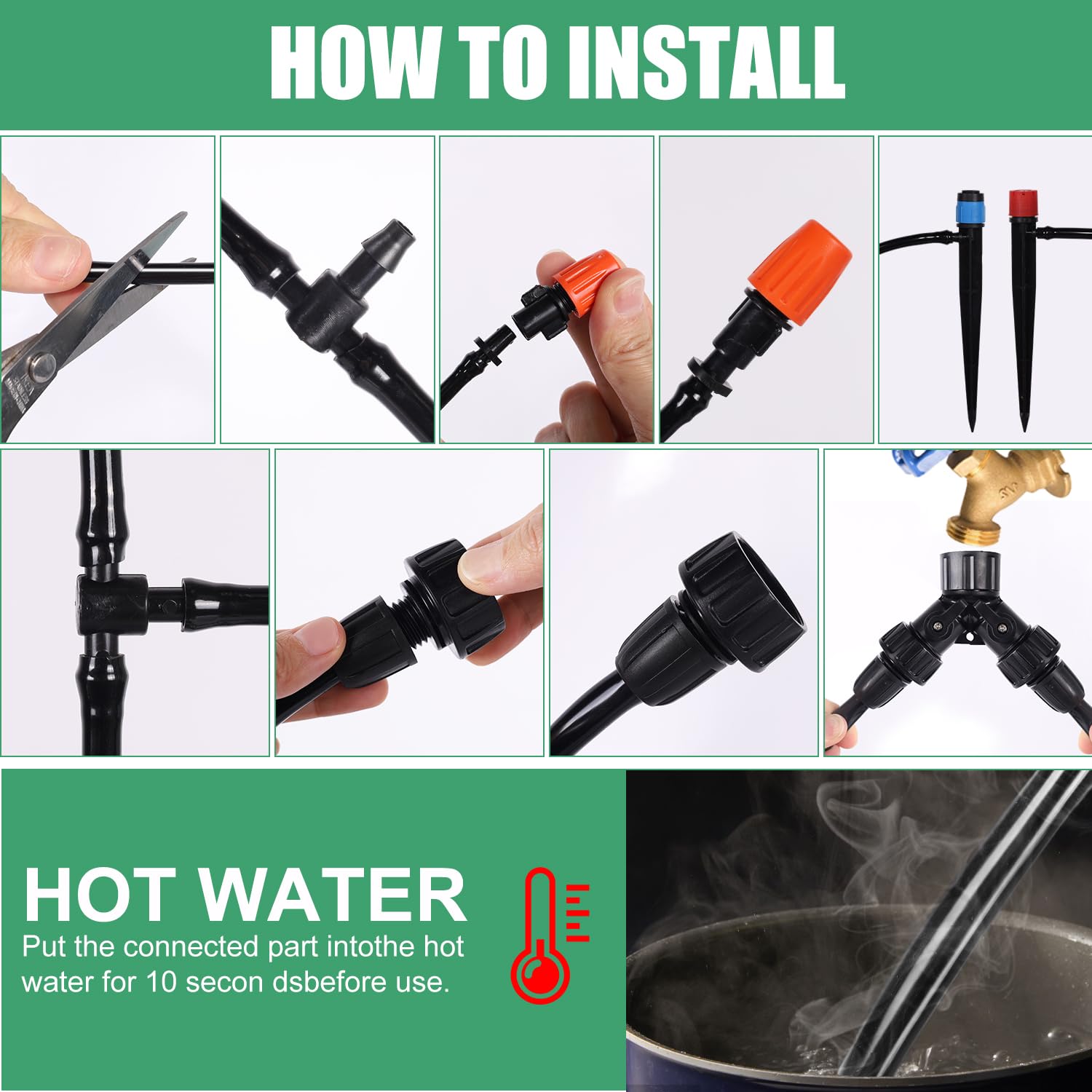 Mua zycBernoi 240FT Drip Irrigation System Kit, Garden Watering System ...