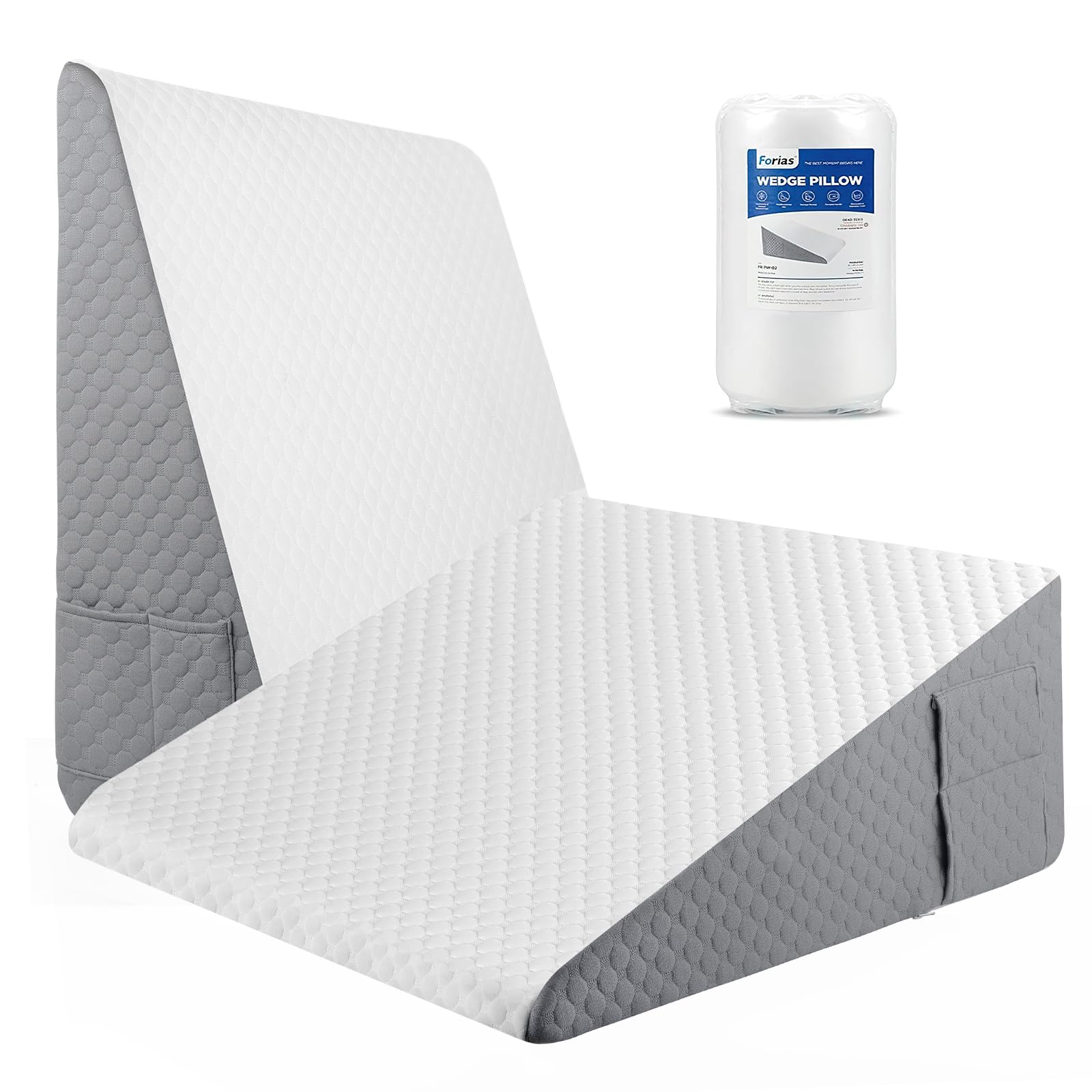 Forias Wedge Pillow for Sleeping,10