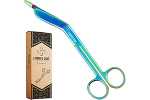 LawMed Care Medical Scissors - EMT and Trauma Shears - 4.5 Inch Multi Nursing and Surgical Scissors - Stainless Steel Bandage Scissors for Nurses