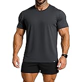 Project Titan Men's T Shirts Athletic Running Gym Workout Short Sleeve Tee Shirts Crew Neck Casual Tshirts
