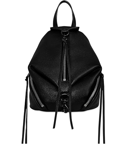 Rebecca Minkoff Nylon Medium Zipped Julian Backpack Black One Size : Clothing, Shoes & Jewelry