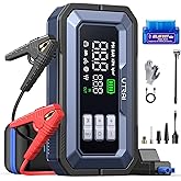 UTRAI Car Battery Booster Jump Starter with Air Compressor, 7000A 150PSI Car Booster Pack/Jump Starter (All Gas/12L Diesel),