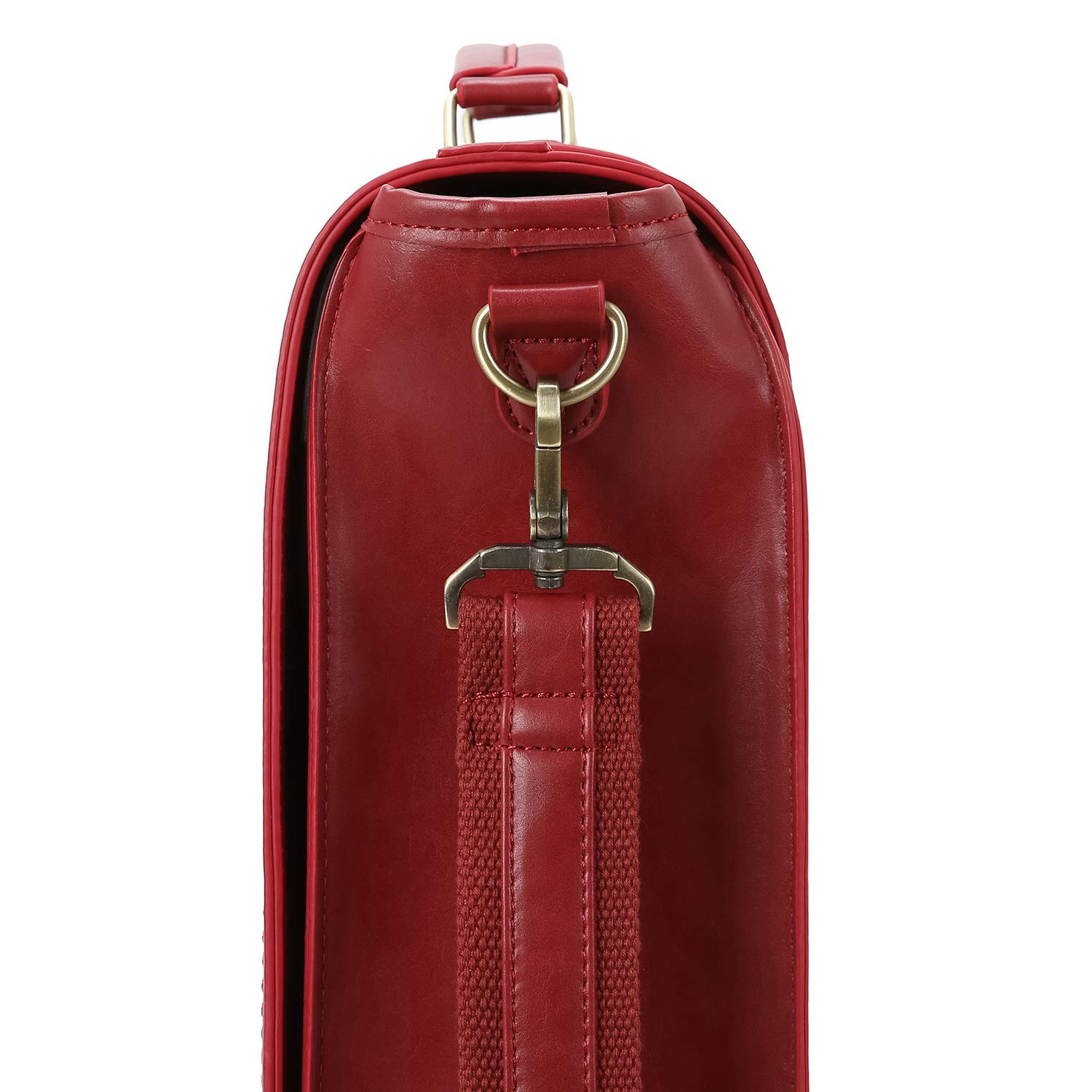 women's pu detachable bow briefcase