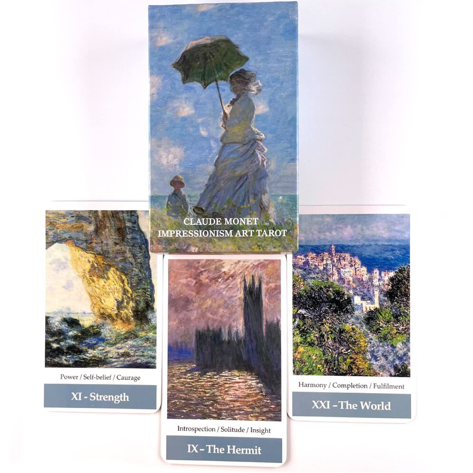 Atesswy Claude Monet Impressionism Art Tarot Deck - 78 Tarot Cards with Guidebook