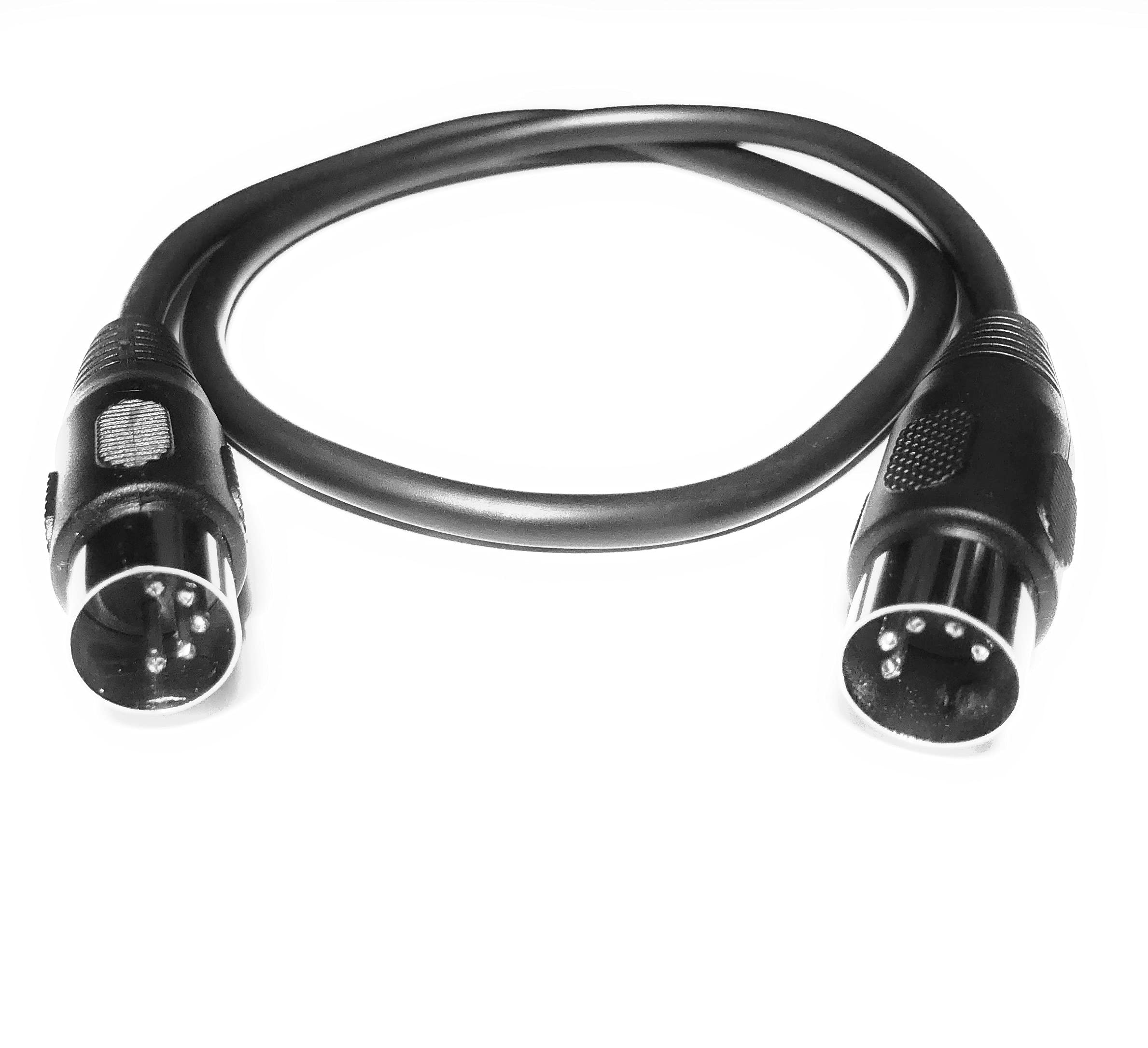 Midi 50cm 5-Pin Din Audio Cable Lead Cord. 5 Cores. For Electronic Instruments: Keyboards, Synths, Sequencers, Electronic drums, Drum machines, Effect Processors, Samplers, Multi-Effects etc. by OME