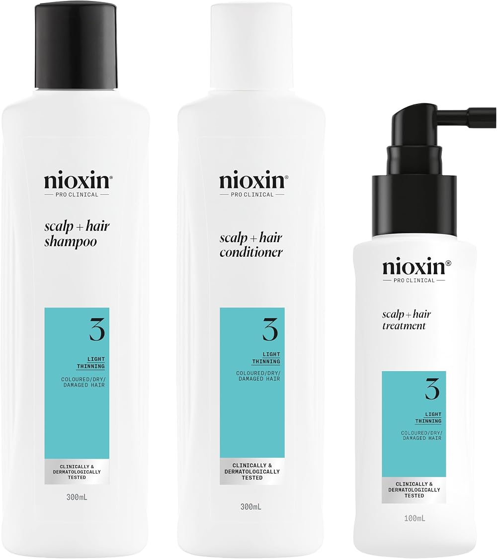 NIOXIN Scalp + Hair Thickening System 3 Loyalty Kit 300ml 300ml 100ml