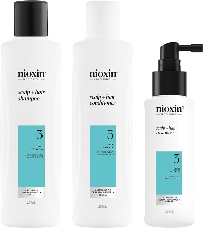 NIOXIN Scalp + Hair Thickening System 3 Loyalty Kit 300ml 300ml 100ml