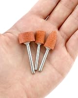 QWORK 42pcs Grinding Wheel Heads 1/8in Shank for Stone Glass Metal Wood view 4