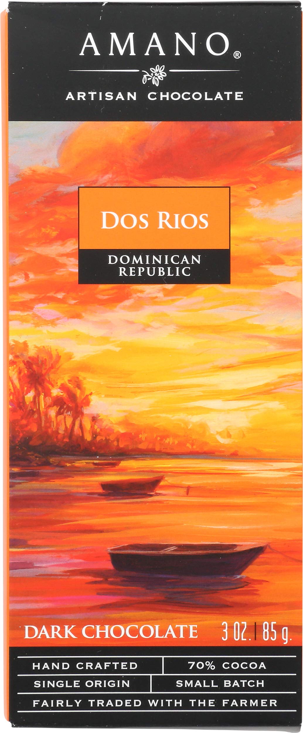 AMANO ARTISAN CHOCOLATE Dos Rios Dark Chocolate Bar