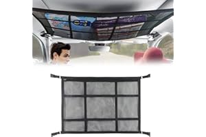 SKUNTUGUANG Car Cargo Net for Suv, Car Ceiling Storage Net, Car Roof Ceiling Net, Used to Store Tents, Quilts, Toys and Sundr