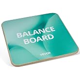 VEVOR Balance Board, 360&deg; Rotating Wobble Board Trainer for Adults 3-Level Adjustable, Wooden Balance Training Equipment, Slip-Resistant Surface for Core Workout, Standing Desk Exercise, Home Gym