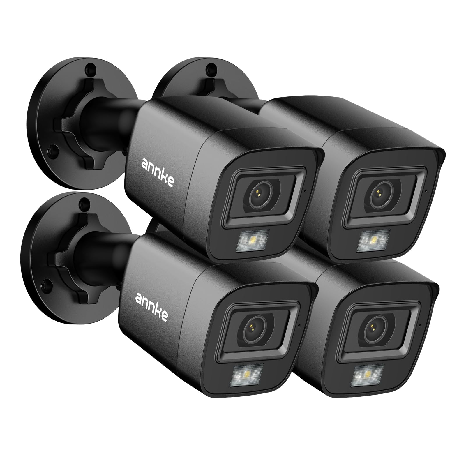 ANNKE Outdoor Security Camera, 4-pack 1080p HD CCTV Bullet Camera for Surveillance System, Color Night Vision, 1920TVL, IP67 Waterproof, 3.6mm Lens
