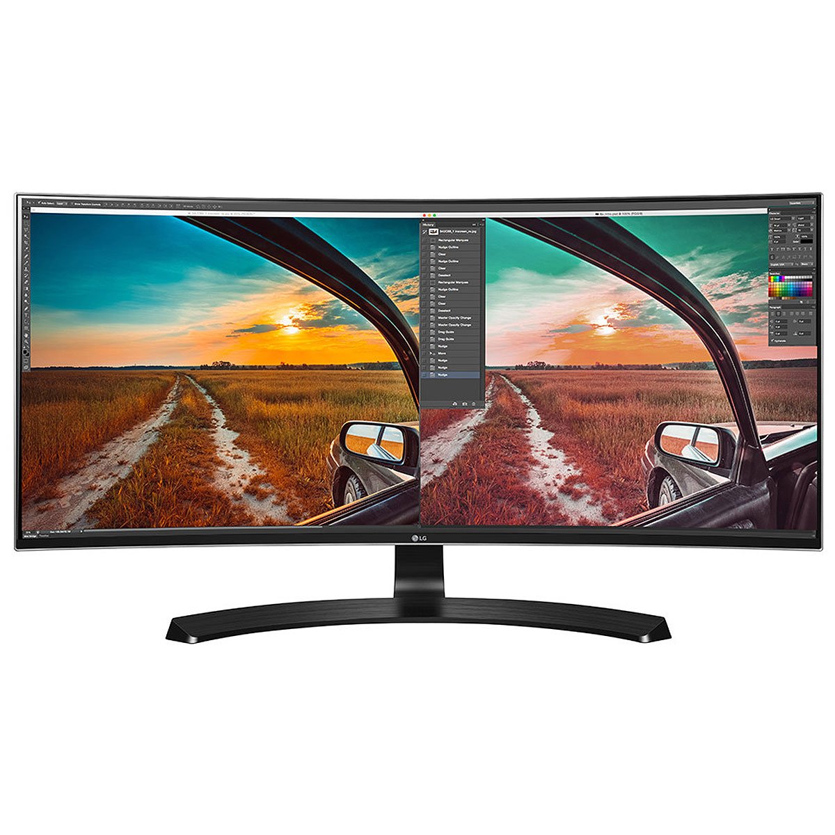 LG 34UC88-B 34-Inch 21:9 Curved UltraWide QHD IPS Monitor with USB Quick Charge