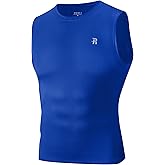 Runhit Mens Sleeveless Compression Shirt Workout Muscle Tank Top Quick Dry Athletic Base Layer Undershirt for Basketball