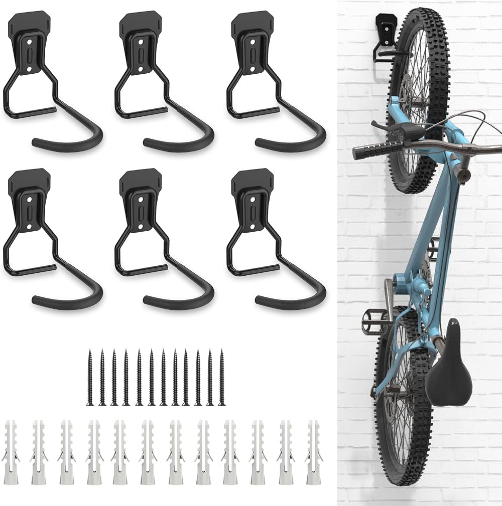 Housolution Bike Wall Mount 2 Pack Heavy Duty Steel Bicycle Hanger Rack