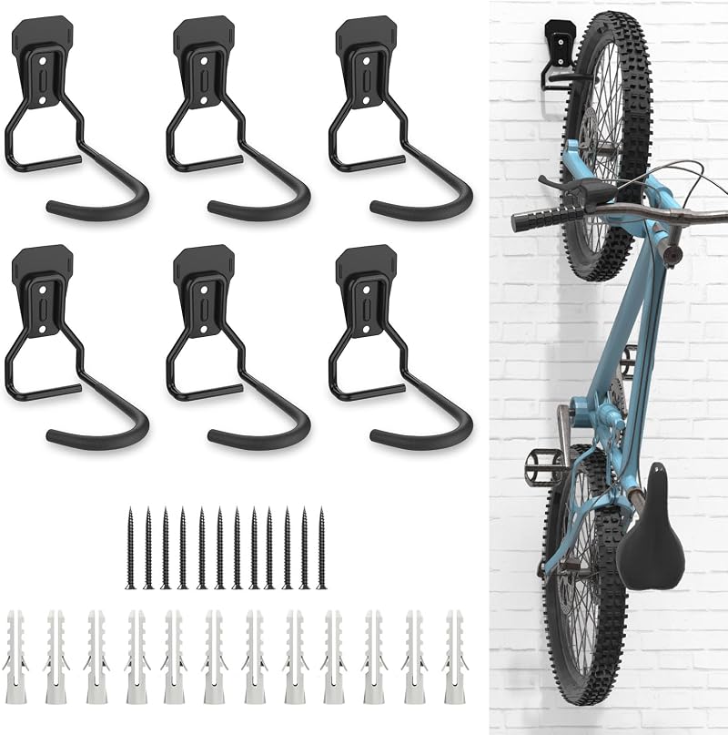 Housolution Bike Wall Mount 2 Pack Heavy Duty Steel Bicycle Hanger Rack
