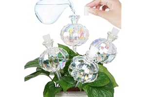 KGCCIZI Self Watering Planter Insert. Plant Watering Devices. Plant Watering Bulbs. 4-PCS Plant Watering Globes. Rainbow Colors Cactus Shape Self Watering Globes Medium Size. Plant Lover Gifts