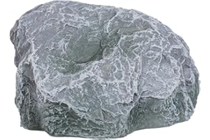 KALLORY Outdoor Hidden Key Box Fake Stone Rock Safe Secret Storage Box for Keys Garden Hideaway