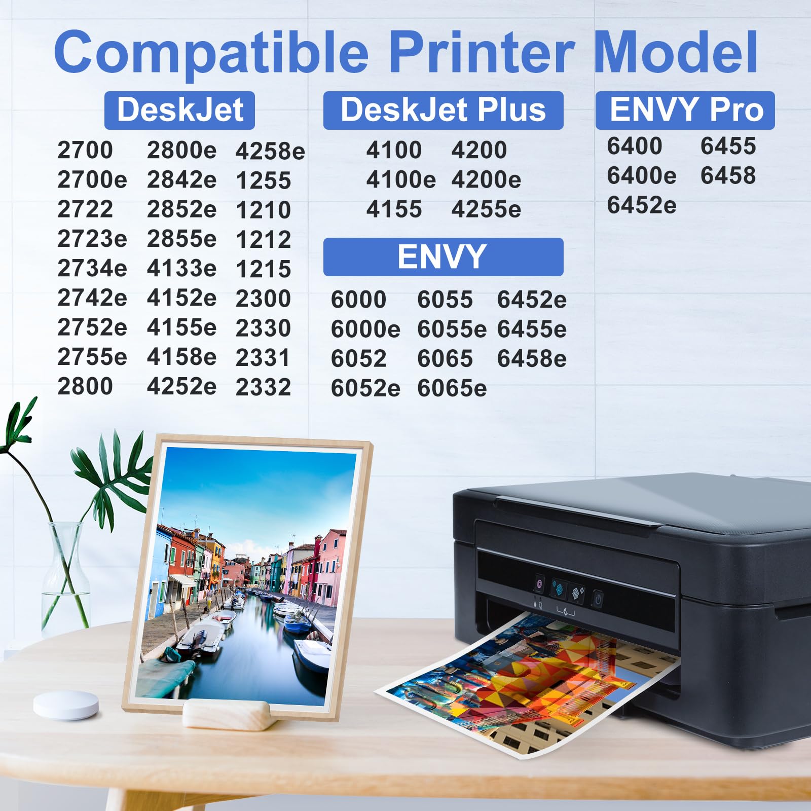 67XL HP Printer Ink for HP Ink 67 Replacement for HP 67 Ink Cartridges Black/Color Combo Pack HP67 DeskJet 2755e 2855e 2700 2800e 2700e 4255e 4155e Envy 6055e 6000 6455e 6400 Printer Ink HP 67 XL