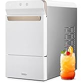 Gevi Household V2.0 Gemi Nugget Ice Maker Countertop Pellet Crushed Chewable Ice Machine with Self-Cleaning Open and Pour Wat