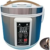 HQHAOTWU Black Garlic Fermenter 5L, Automatic Intelligent Fermenter 110V | Health Fermentation Pot with 304 Stainless Steel, Automatic Garlic Fermenter Pot, Multi-functional Garlic Fermenter Pot