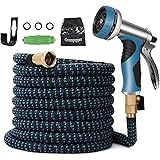 100 FT Expandable Garden Hose-Lightweight Expanding Water Hose with 10 Function Nozzle and Storage Bag