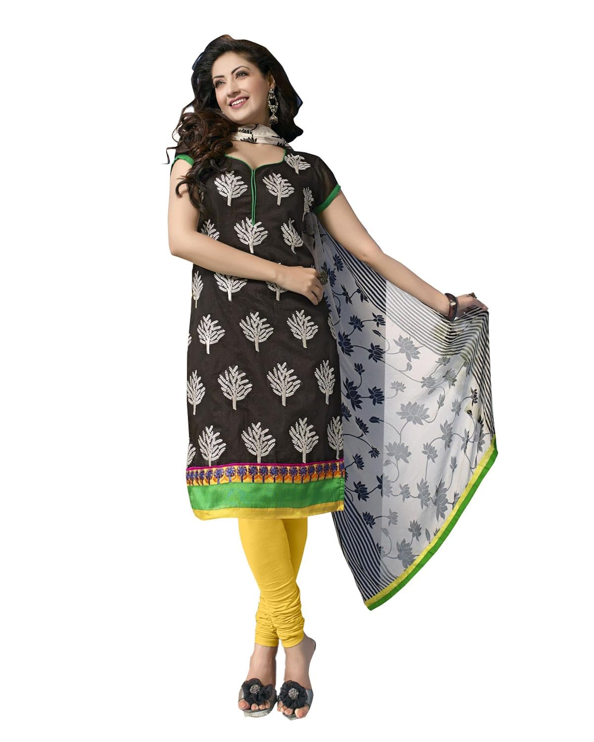 florence women's chiffon salwar suit dupatta material (sb-1726)