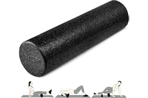 Yes4All High-Density EPP Round Back Roller Foam, Exercise Foam Roller for Yoga, Pilates & Stretching - 12, 18, 24, 36 inch