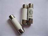 10 Pcs Ceramic Fuses 20A 500V 8.5mm x 31.5mm