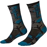 O'NEAL mens Mtb Performance Sock Camo Gray/Blue/Black
