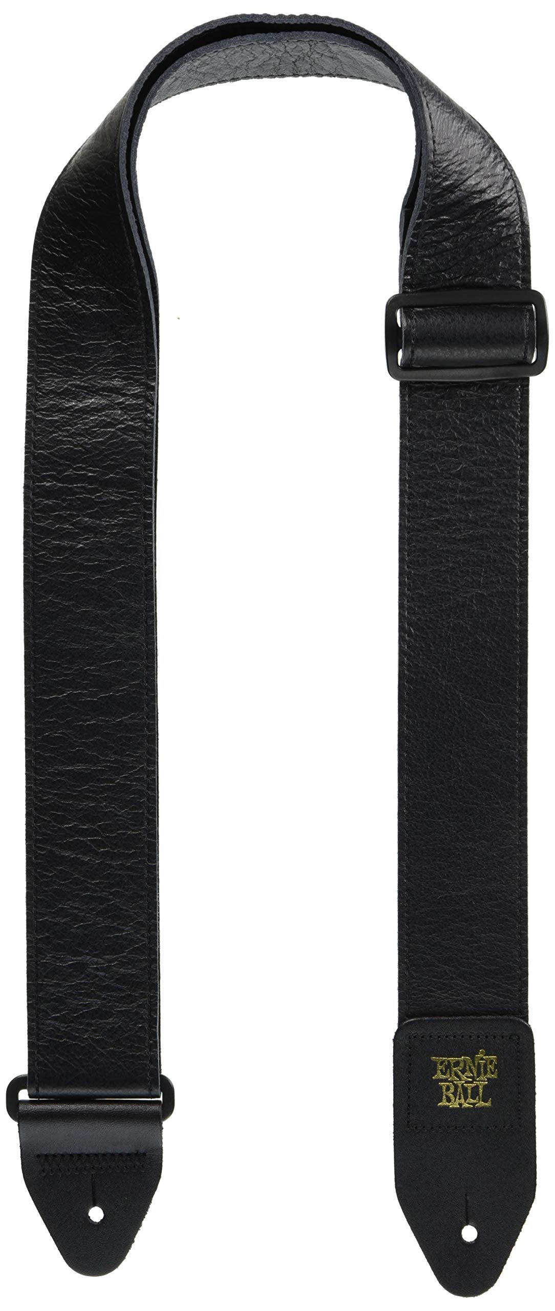 Ernie Ball 2 Inch Tri-Glide Italian Leather Strap - Black
